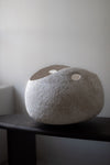 White Basket Vessel by Kati Tuominen-Niittylä