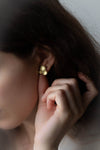 Fragment Three Element Earrings in 18ct Gold by Kayo Saito