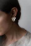 Ripple Earrings Variation in Silver by Kayo Saito