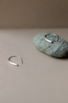 Silver ‘Forged Refined’ Hoops (Large) by Kerry Seaton