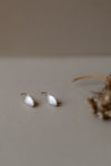 Kerry Seaton, Silver and 18ct Yellow Gold ‘Pumpkin Seed’ Earrings