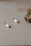 Kerry Seaton, Silver and 18ct Yellow Gold ‘Pumpkin Seed’ Earrings