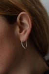Silver ‘Forged Refined’ Hoops (Large) by Kerry Seaton