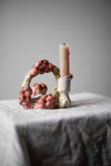 Candlestick with Pink Berries by Kina Björklund