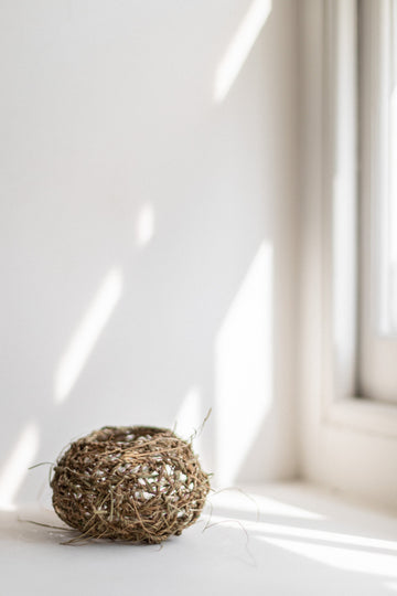 Blickling, Crocosmia Random Weave Vessel II  by Lizzie Kimbley