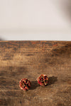 Red 'Colour of Seasons' Earrings by Makiko Oda