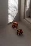 Red 'Colour of Seasons' Earrings by Makiko Oda