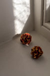 Red 'Colour of Seasons' Earrings by Makiko Oda