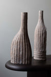 Ribbed Vessel (tall neck) by Malcolm Martin and Gaynor Dowling