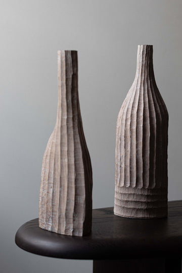 Ribbed Vessel (tall) by Malcolm Martin and Gaynor Dowling