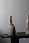Ribbed Vessel (tall neck) by Malcolm Martin and Gaynor Dowling