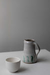 Kohiki Slip & Chun glazed Jug with Copper Decoration by Nicola Tassie