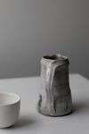 Kohiki Slip & Chun glazed Jug with Copper Decoration by Nicola Tassie