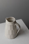 Grogged Porcelain Faceted Jug with Glaze by Nicola Tassie