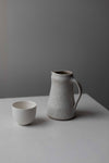 Ash Clay Jug with Textured Chun & Dolomite Glaze by Nicola Tassie
