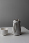 Ash Clay Jug with Textured Chun & Dolomite Glaze by Nicola Tassie