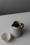 Ash Clay Jug with Textured Chun & Dolomite Glaze by Nicola Tassie