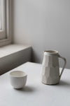Grogged Porcelain Faceted Jug IV by Nicola Tassie