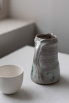 Kohiki Slip & Chun glazed Jug with Copper Decoration by Nicola Tassie