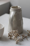 Grogged Porcelain Faceted Jug with Glaze by Nicola Tassie