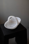 Basket Sculpture II in White Translucent Alabaster by Oliver Cook