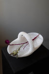 Basket Sculpture II in White Translucent Alabaster by Oliver Cook