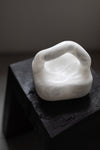 Basket Sculpture in White Translucent Alabaster by Oliver Cook