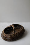 Very Large Oval Basket with Handle by Pierig Le Maillot