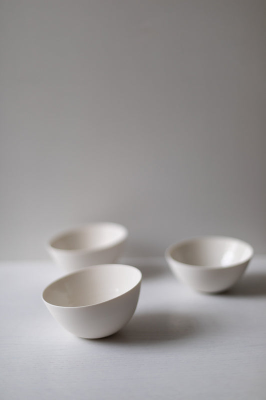 Porcelain Small Cream Bowl I by Sue Paraskeva