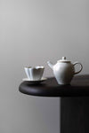 Flower Shape Porcelain Teacup with Saucer, by Nosan Claystudio