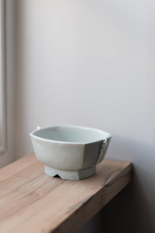 Porcelain Square Dish 10 (Medium), by Nosan Claystudio
