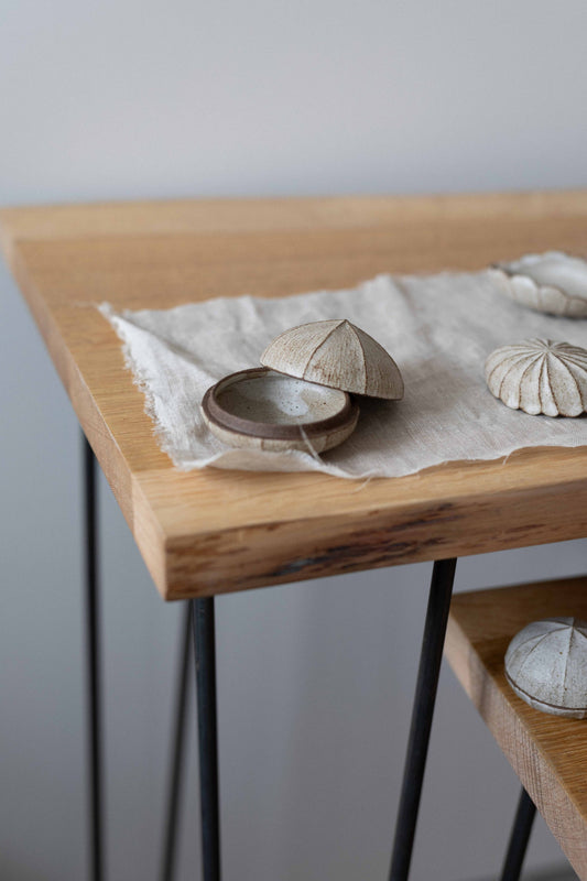 Ground Cherry Shape Tea Caddy, by Nosan Claystudio