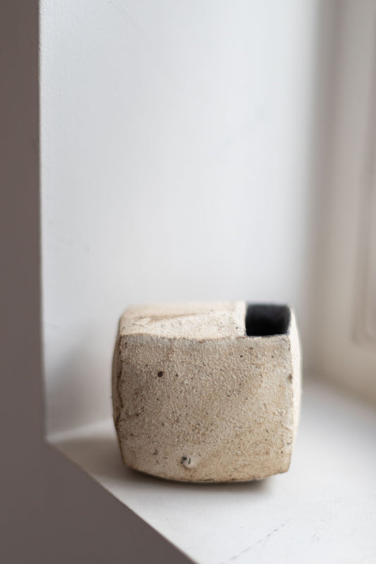 White Square Vase I by Tamotsu Suzuki