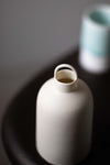 White Porcelain Loopy Bottle II by Elaine Sheppard Bolt