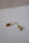 18ct Gold Rectangle Shell Drop Earrings by Ulrike Ramin