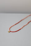 Shell square coral necklace by Ulrike Ramin