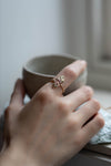 Molten Peach Sapphire Ring' by Laura Ngyou