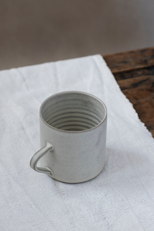 Cylindrical Cup in Cloud White, by Borja Moronta