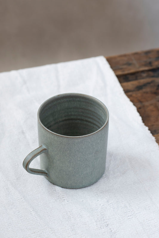 Cylindrical Cup in Mist Blue, by Borja Moronta