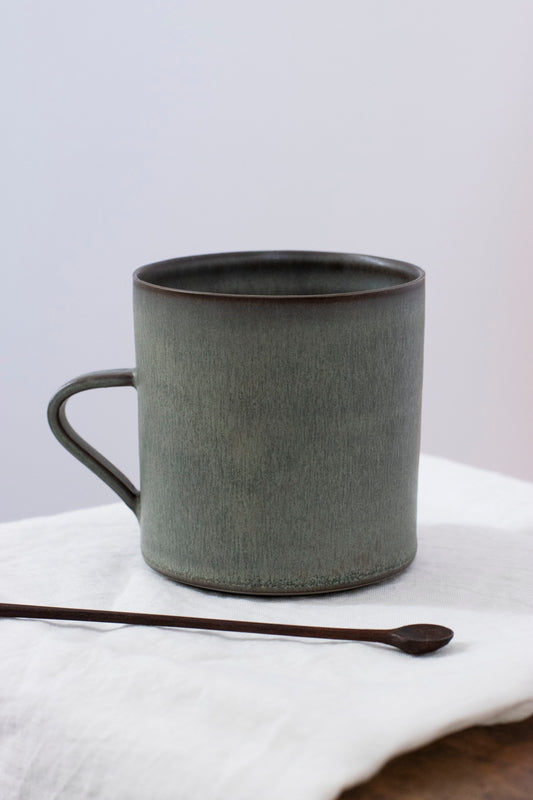 Cylindrical Cup in Moss Green, by Borja Moronta
