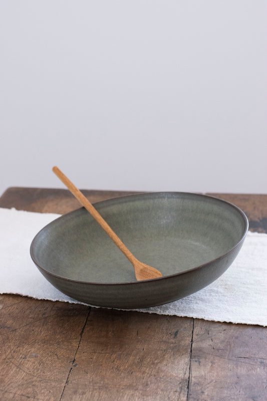 Pasta Bowl in Moss Green, by Borja Moronta