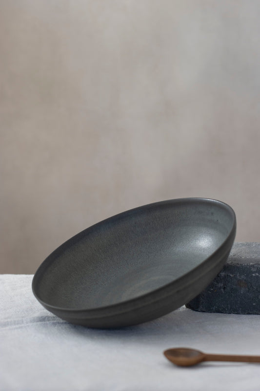Pasta Bowl in Nightshade Blue, by Borja Moronta