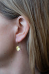 18ct Gold Bell Hook Earrings by Adele Brereton