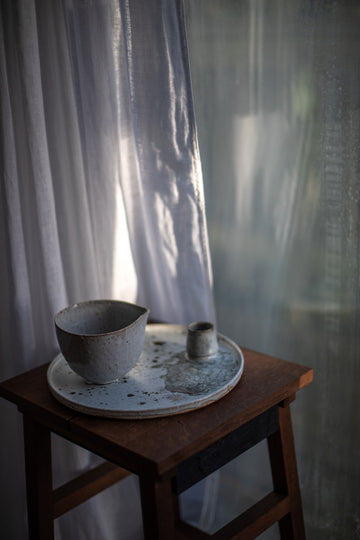 Flower Plate & Pouring Jug Set