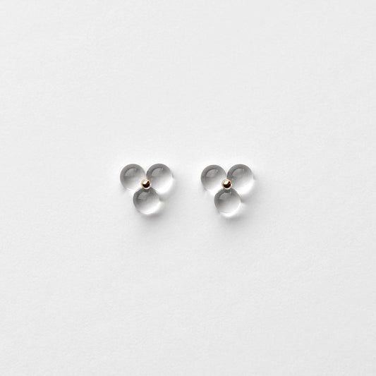 Woven Three Glass 18k Earrings II by Bubun