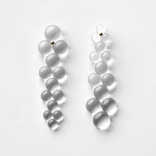Woven Thirteen Glass 18k Earrings by Bubun