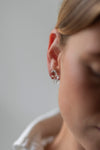 Woven Four Glass 18k Earrings by Bubun