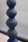 Blue Tall Curved Sculpture with Kintsugi by Chinoko Sakamoto