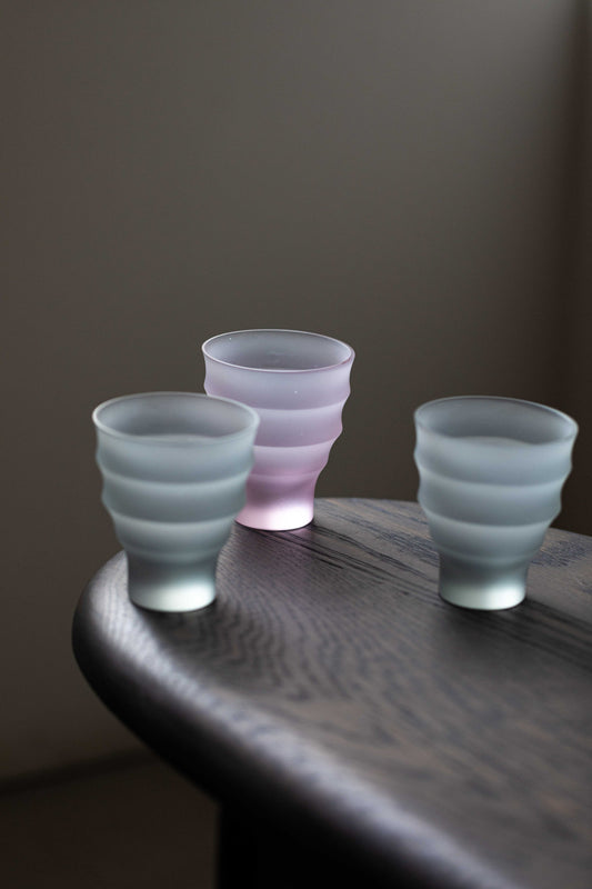 Flow Glass Dusky Pink by Celia Dowson