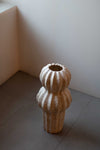 White Large Curved Sculpture by Chinoko Sakamoto